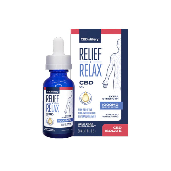 CBD Distillary 1000mg CBD Relief CBD Oil 30ml