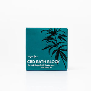 Voyager 100mg CBD Sweet Orange & Bergamot Bath Block Product 100g
