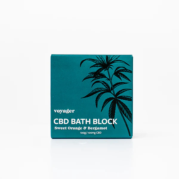 Voyager 100mg CBD Sweet Orange & Bergamot Bath Block Product 100g