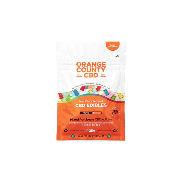 Orange County 100mg CBD Mini CBD CBD Gummies 6pieces