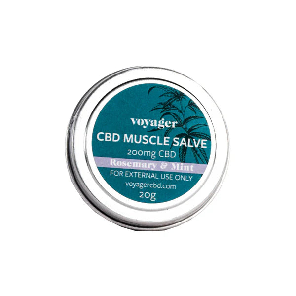 Voyager 200mg CBD Rosemary & Mint Muscle Salve Product 20g