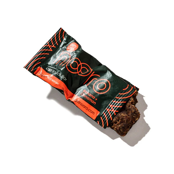 Nooro Bars 25mg CBD Banana & Cinnamon CBD Oat Bar Product 45g