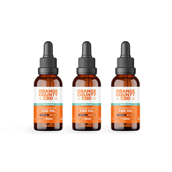 Orange County 1000mg CBD Flavoured Tincture CBD Oil 30ml