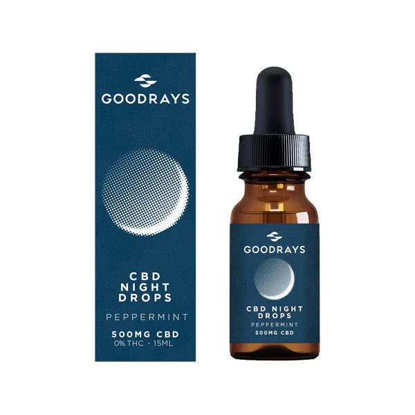 Goodrays 500mg CBD Peppermint Night Drops Product 15ml