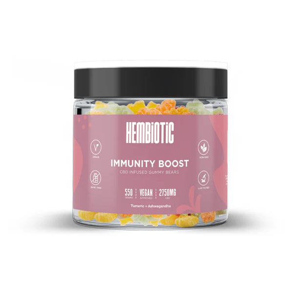 Hembiotic 2750mg CBD Bulk Functional CBD CBD Gummies 550g