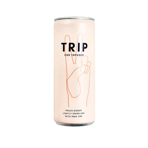 TRIP CBD 15mg CBD Infused Peach & Ginger Drink Product 250ml