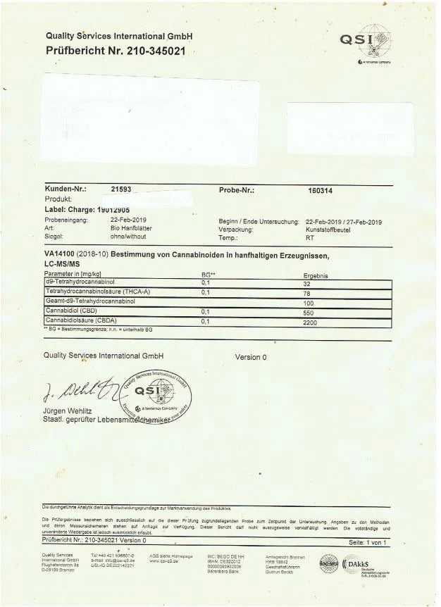 JCS Infusions CBD Hemp Tea Product 40g