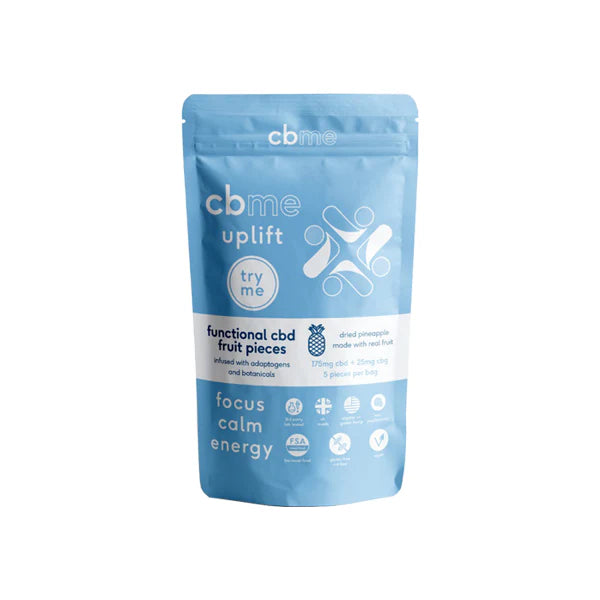 CBME 175mg CBD Pineapple Fruit Pieces Product 5pieces