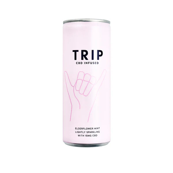TRIP CBD 15mg CBD Infused Elderflower & Mint Drink Product 250ml
