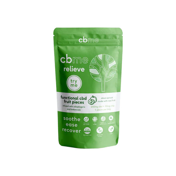 CBME 250mg CBD Apricot Fruit Pieces Product 5pieces