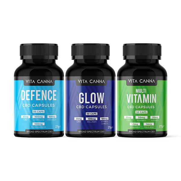 Vita Canna 1000mg CBD Broad Spectrum Functional CBD Vegan Capsules 50caps