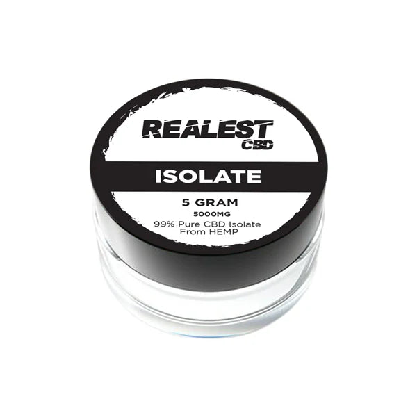 Realest CBD 5000mg CBD Isolate Product 1g