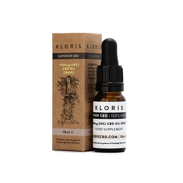 Kloris 1000mg CBD Oil Drops CBD Oil 10ml