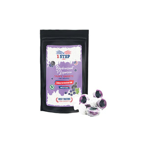 1 Step CBD 250mg CBD Blackcurrant & Liquorice Taffy Grab Bag Product 150g