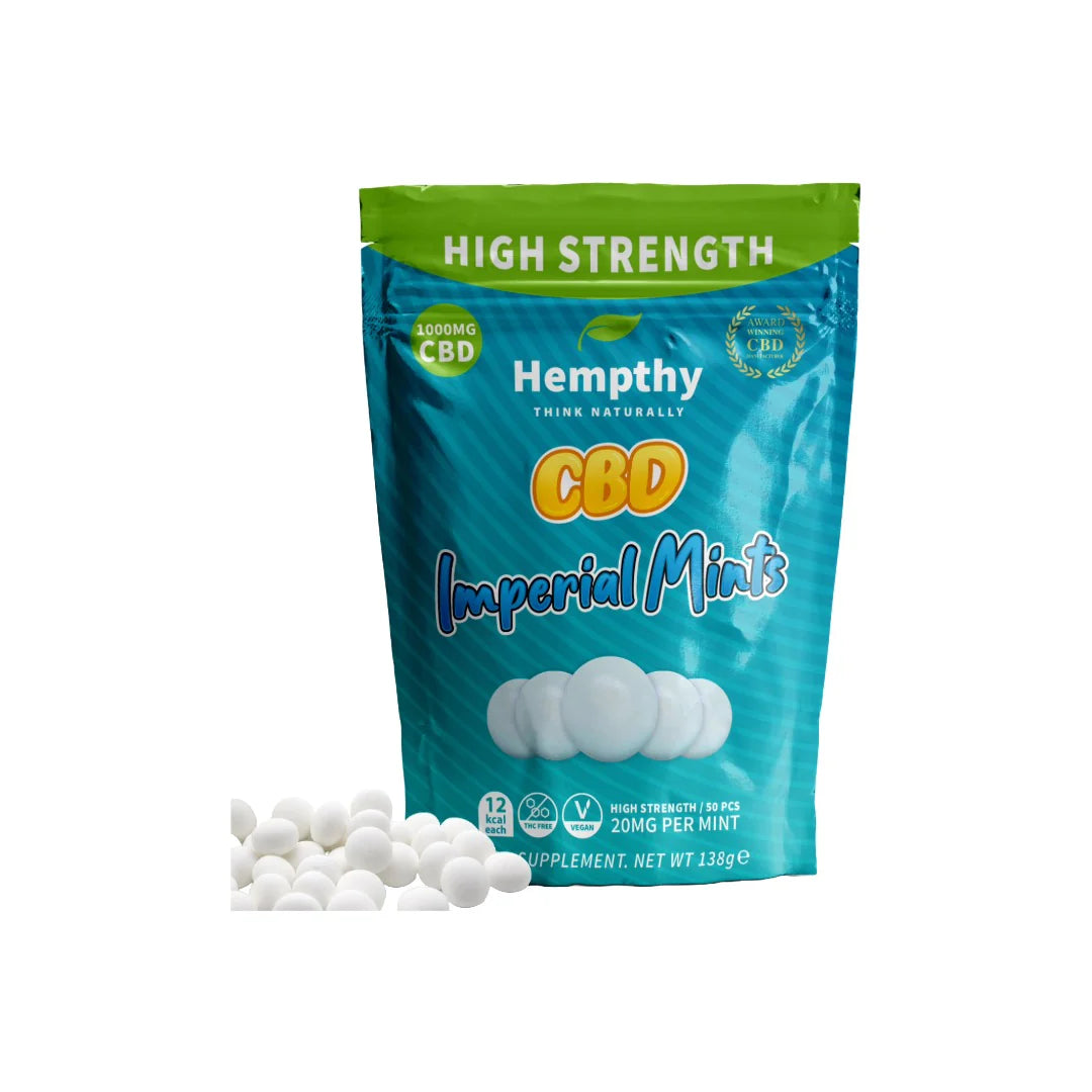 Hempthy 1000mg CBD Imperial Mints Product 50pieces