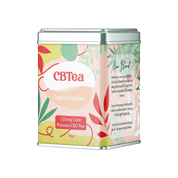 CBTea 125mg CBD English Breakfast Product 50g