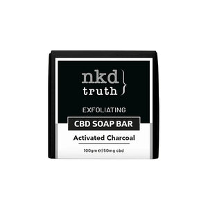 NKD 50mg CBD Specialty Activated Charcoal soap bar Product 100g
