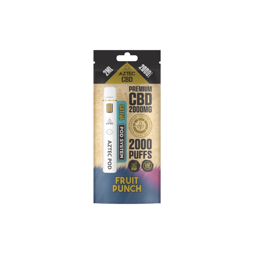 Aztec CBD 2000mg CBD Broad Spectrum Starter Pro Vape Kit