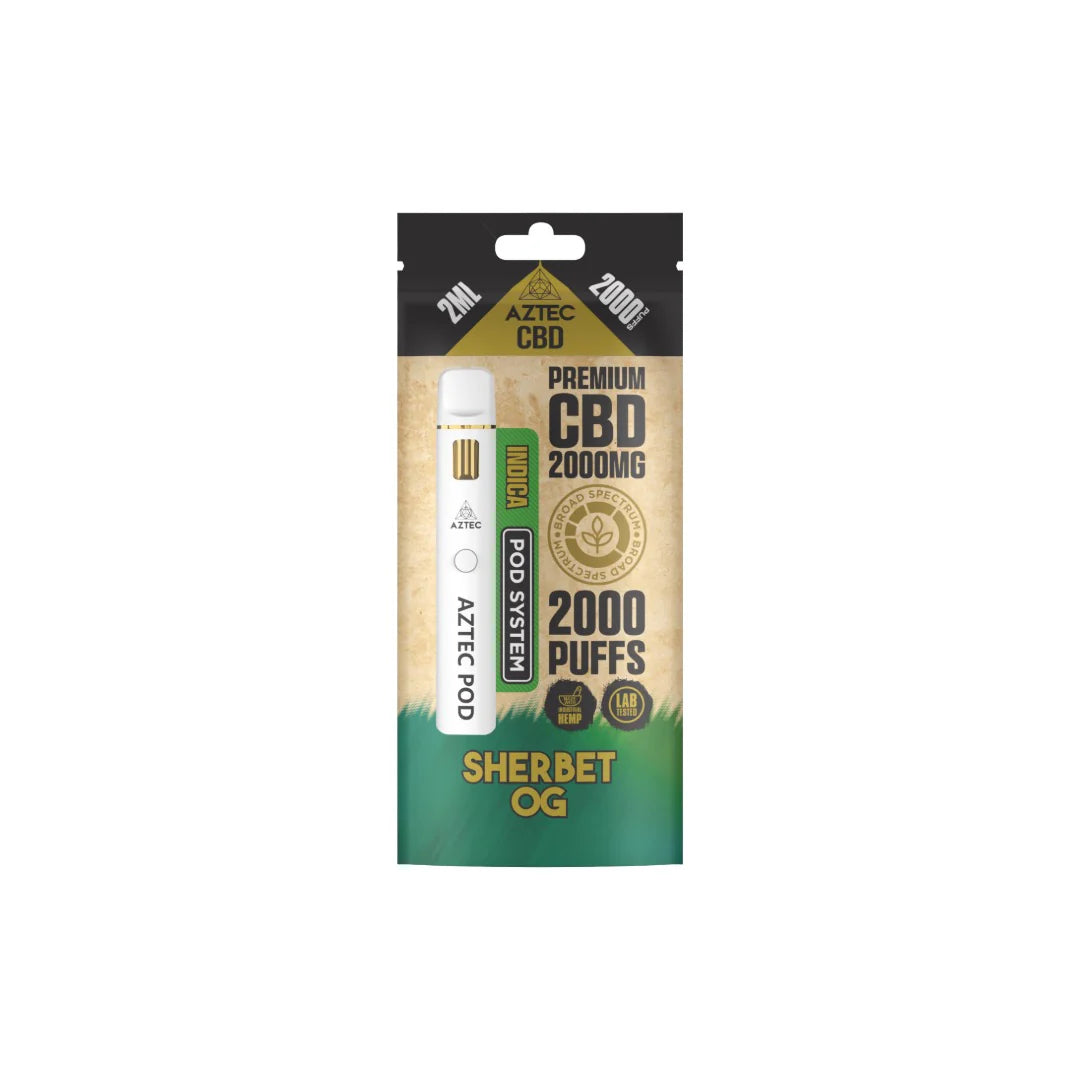 Aztec CBD 2000mg CBD Broad Spectrum Starter Pro Vape Kit