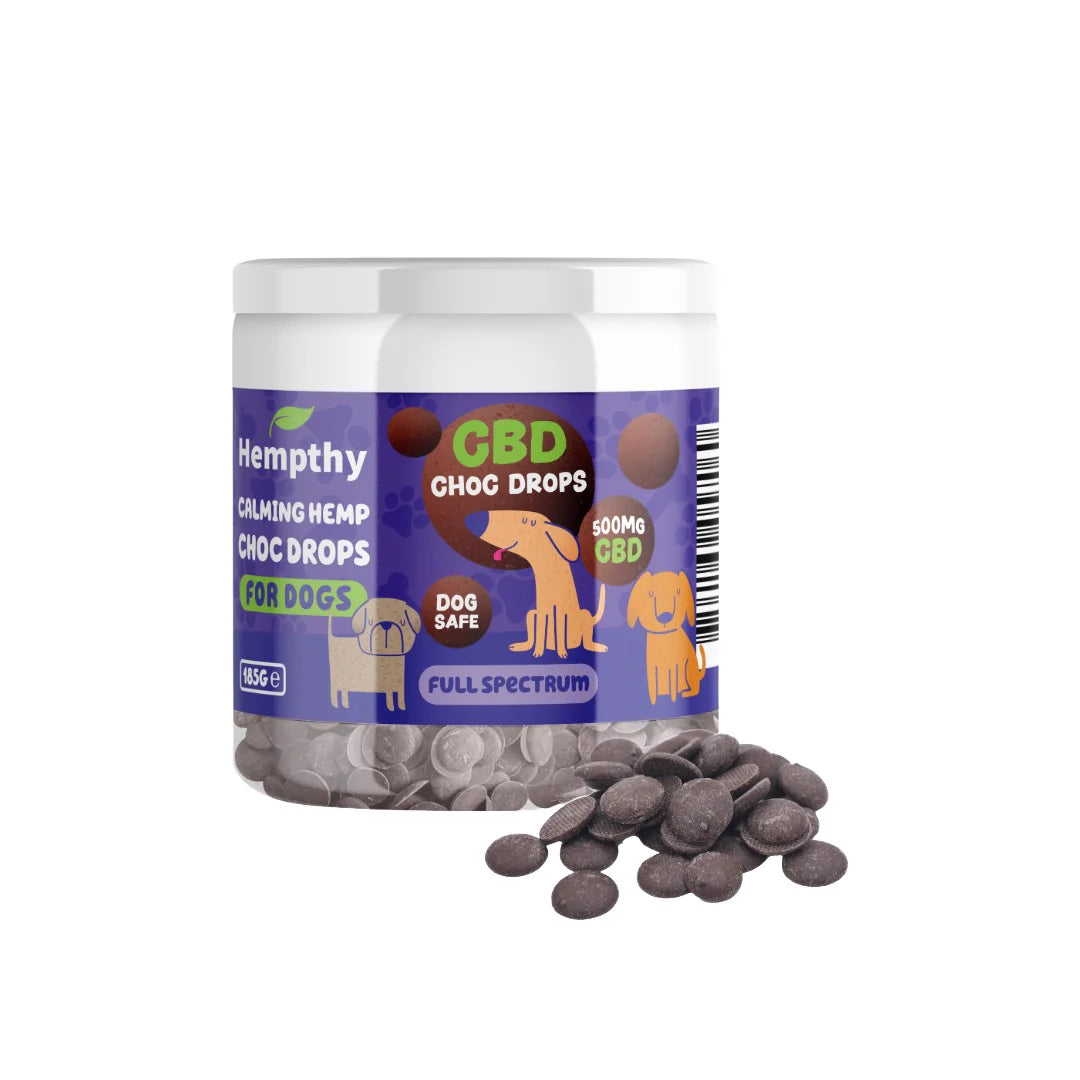 Hempthy 500mg CBD Choc Drops Dog Treats Product