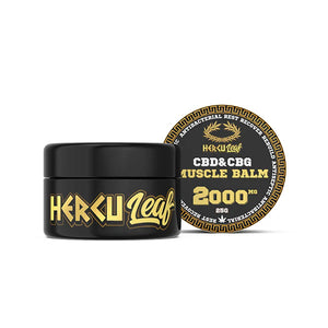 HercuLeaf 2000mg CBD & CBG Muscle Balm Product 25ml