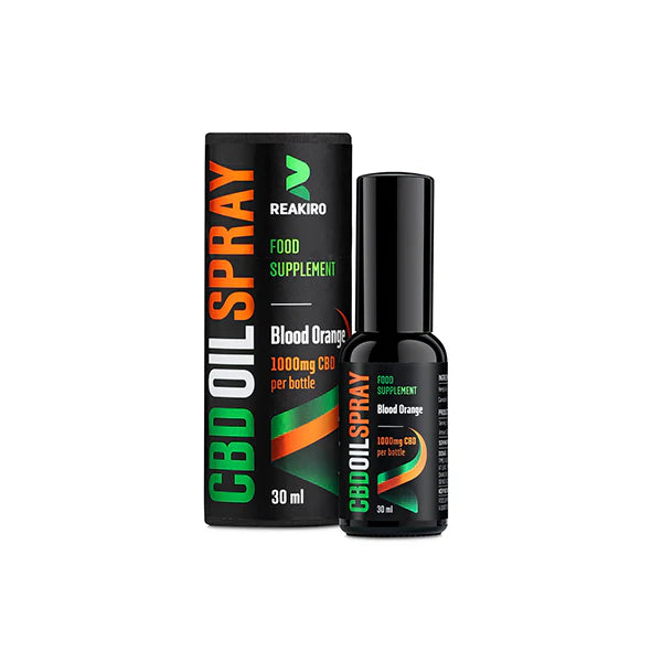 Reakiro 1000mg CBD CBD Blood Orange Flavour CBD Spray 30ml