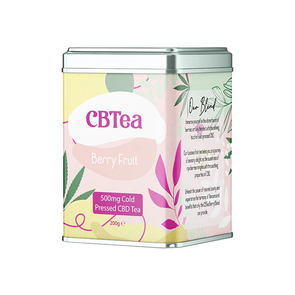 CBTea 500mg CBD Berry Fruit Tea Product 200g