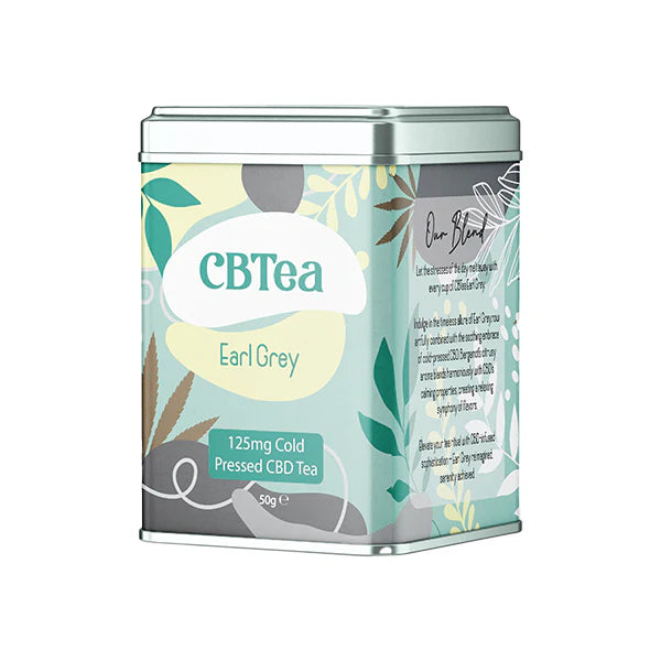 CBTea 125mg CBD Earl Grey Product 50g