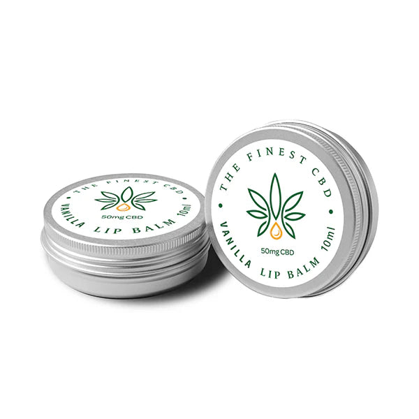 The Finest Balm 50mg CBD Vanilla Lip Balm Tin Product 10ml