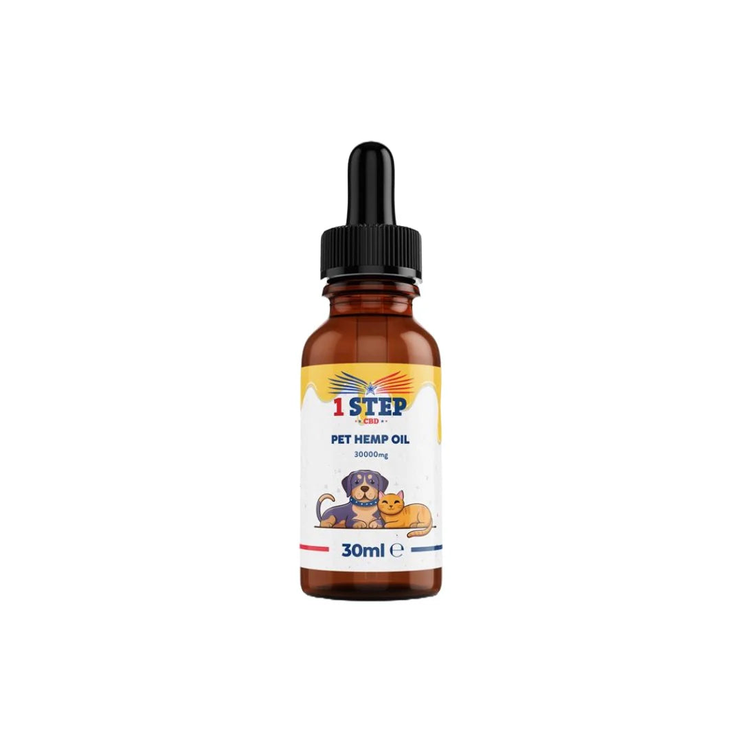 1 Step CBD 30000mg CBD Natural Pet Hemp CBD Oil 30ml