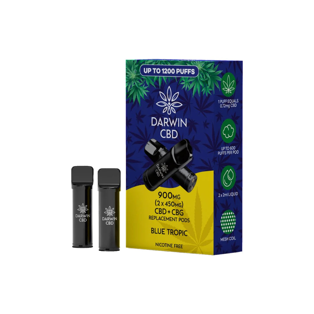 Darwin 900mg CBD Darwin CBD Prefilled Replacement Pod 2pcs