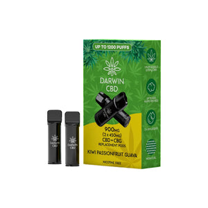 Darwin 900mg CBD Darwin CBD Prefilled Replacement Pod 2pcs