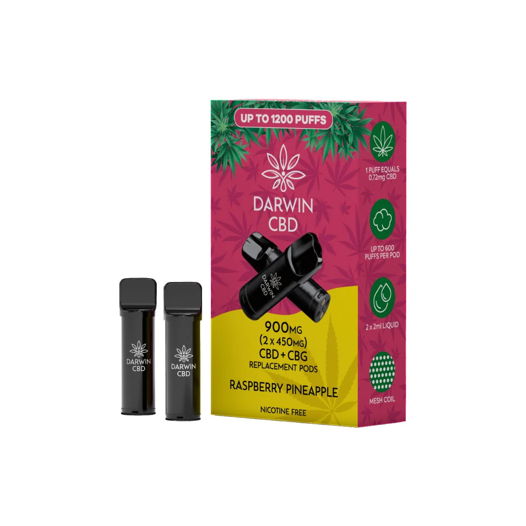 Darwin 900mg CBD Darwin CBD Prefilled Replacement Pod 2pcs