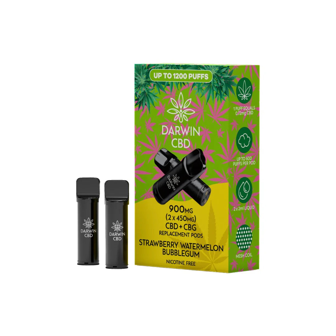 Darwin 900mg CBD Darwin CBD Prefilled Replacement Pod 2pcs