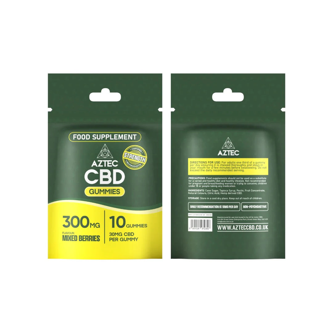 Aztec CBD 300mg CBD CBD Gummies 10pcs