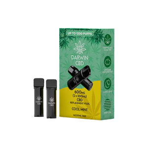 Darwin 600mg CBD Darwin CBD Prefilled Replacement Pod 2pcs
