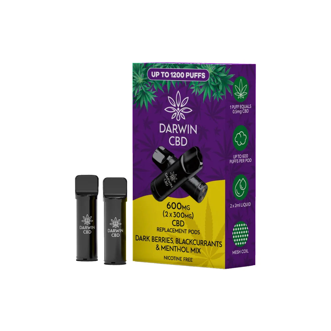 Darwin 600mg CBD Darwin CBD Prefilled Replacement Pod 2pcs
