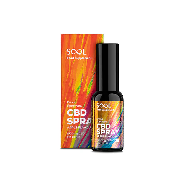 SOOL 1000mg CBD CBD Blood Apple Flavour CBD Spray 30ml