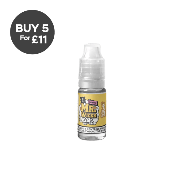 5mg Mr Wicks Nic Salts 10ml (50VG/50PG) Toffee Popcorn Vaping Products