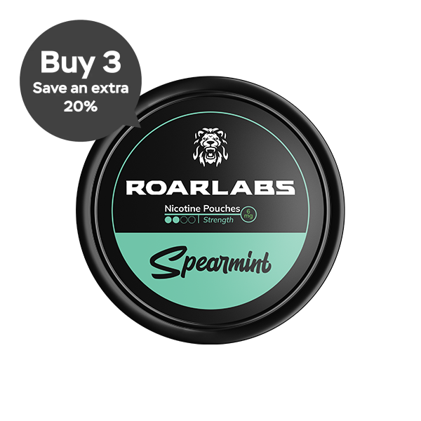 6Mg Roar Labs Spearmint Nicotine Pouches - 20 Smoking Products