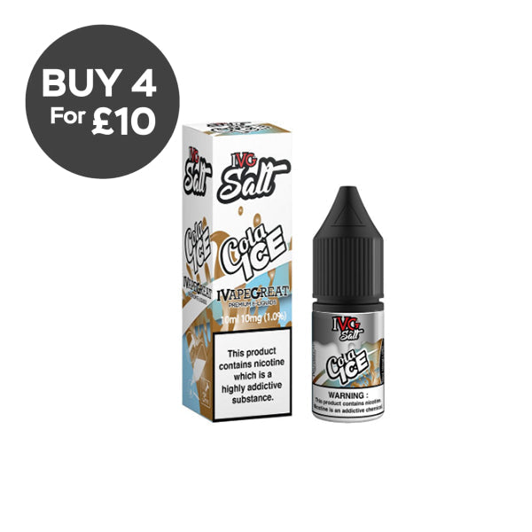 New! I VG Salt 10mg 10ml Nic Salt (50VG/50PG) Cola Ice Vaping Products